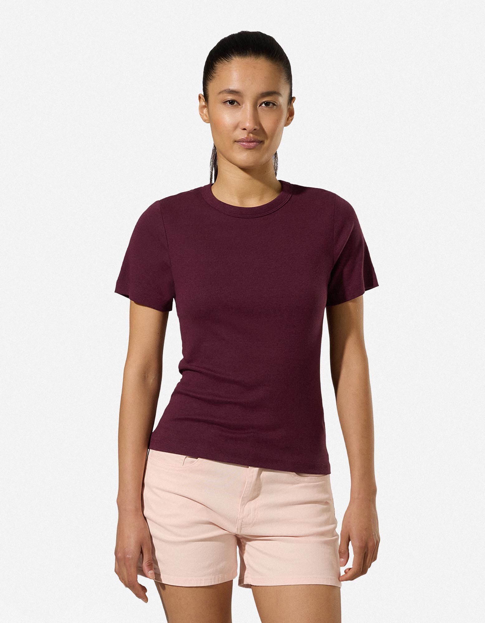 T-Shirt - Modal-Anteil - Lila