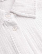 Bluse - Musselin - wei&szlig;