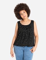 Top - Orlo compatto - nero