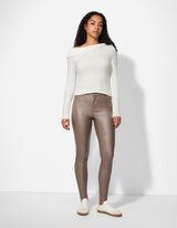 koszulka z długim rękawem - z odkrytymi ramionami - bialy