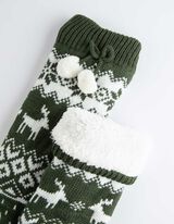 Udobne čarape - Božić - zeleno