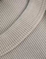 Top - Geribde structuur - beige