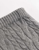 Strickrock - Zopfstrick - Grau