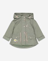 Jachetă - Broderii - Verde inchis