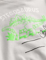 Sweatvest - Afdrukken achteraan - lichtgrijs