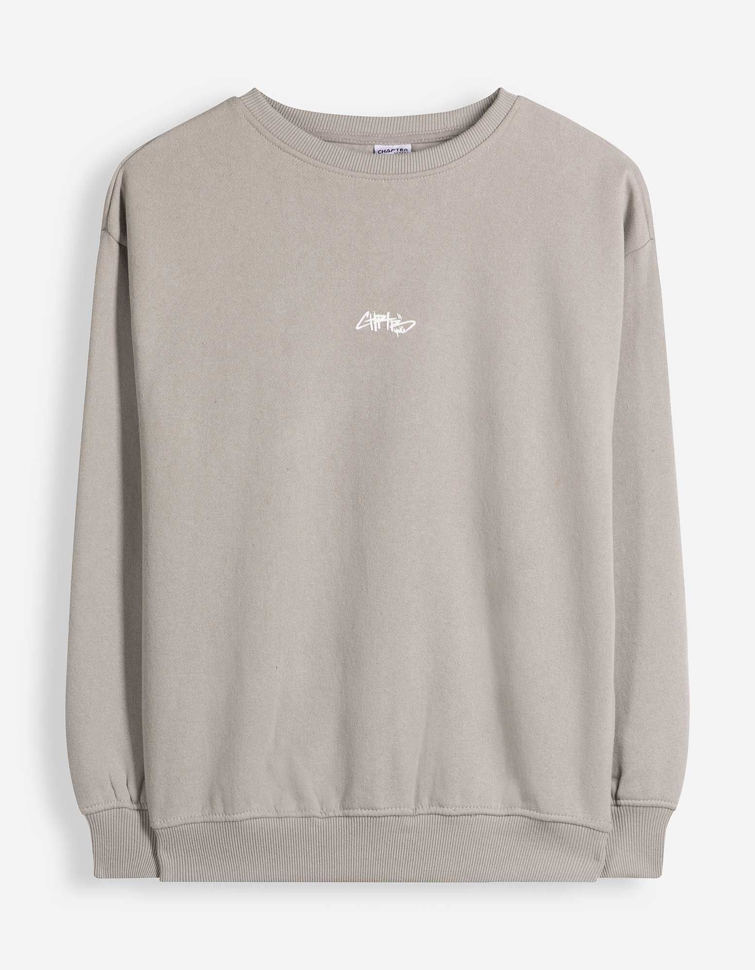 Hoodie - Oversized Fit - Hellgrau