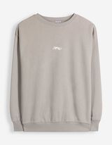 Hoodie - Oversized Fit - Hellgrau