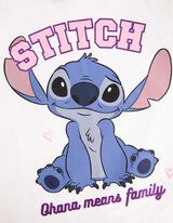 koszulka z długim rękawem - Lilo i Stitch - bialy