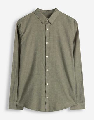 Chemise - Lin m&eacute;lang&eacute; - Vert