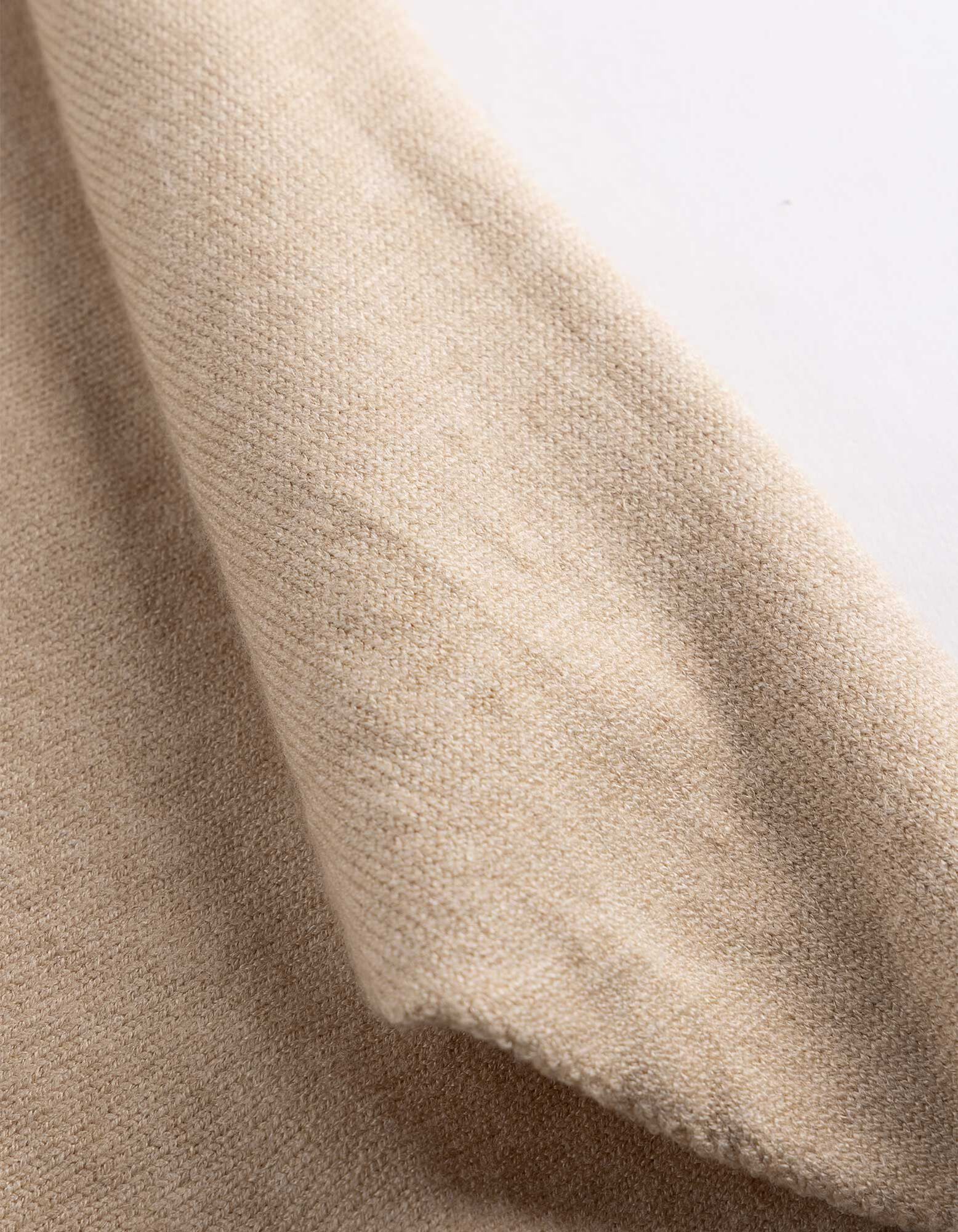 Dreieckstuch - Strick - Beige