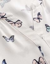 chemisier - Imprim&eacute; all-over - Blanc cass&eacute;