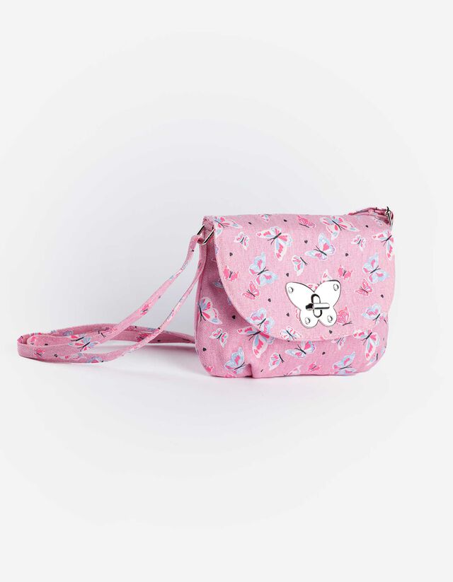 Sac bandoulière - Imprimé all-over - rose