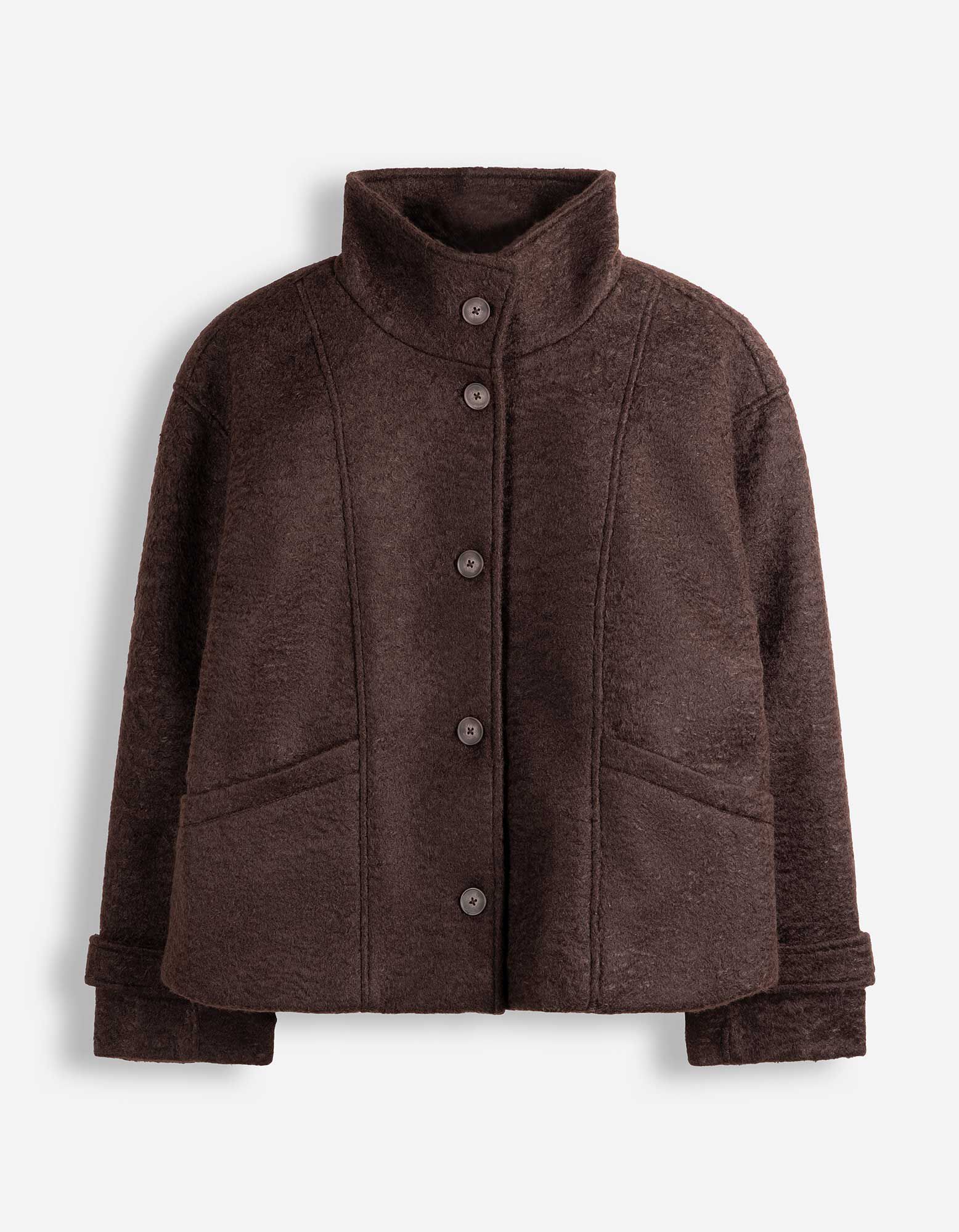 Jacke - Oversized Fit - Dunkelbraun