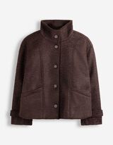 Jacke - Oversized Fit - Dunkelbraun
