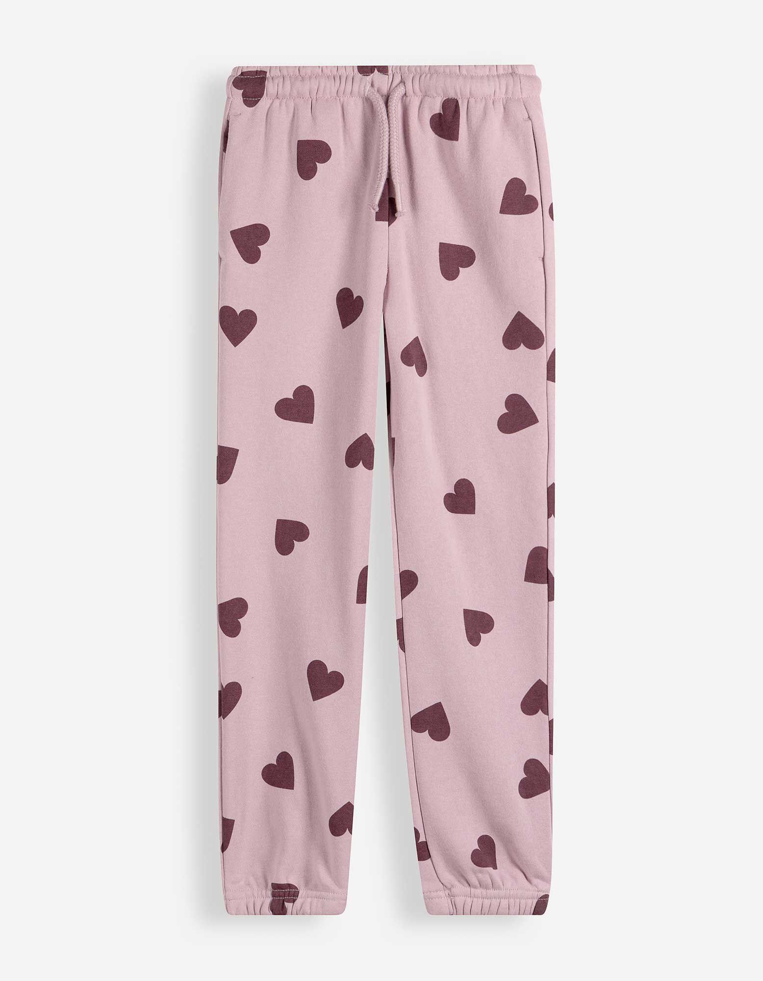 Jogginghose - Allover-Muster - Rosa