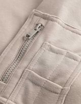 Sweatshirt - Stickerei - beige