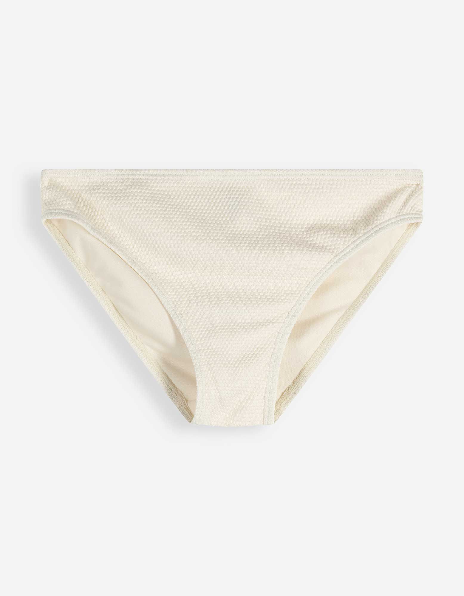 Badehose - einfarbig - Off-White