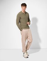 Pulovr - Polo l&iacute;mec - tmave zelena