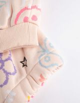 Felpa - Stampa glitterata - rosa