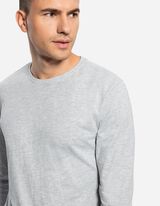 Majica dugih rukava - Okrugli izrez - sivo