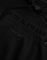 Bluză de trening - Broderie - Negru