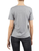 Damen Shirt mit floralen Aufn&auml;hern