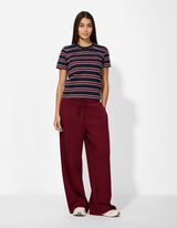 Broek - Effen - donkerrood