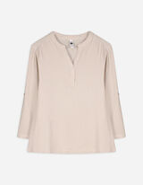 Blouse - Mousseline - beige