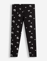 Legging - Holografische print - Zwart