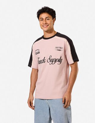T-Shirt - Frontprint - rosa
