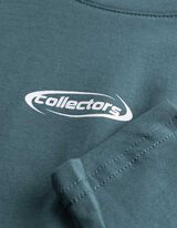 Langarmshirt - Frontprint - Dunkelgr&uuml;n