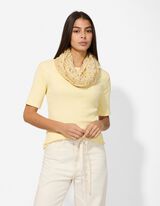 Colsjaal - Print all-over - lichtgeel