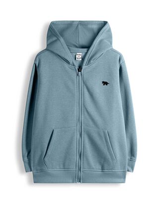 Sweatjacke - Oversized Fit - blau