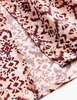 Maxikleid - Seitenschlitz - rosa