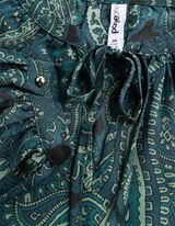 Bluse - Paisleymuster - Petrol