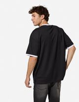 T-shirt - Mesh - Zwart