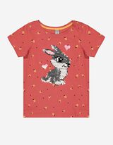 T-shirt - Paillettes doubleface - rosa