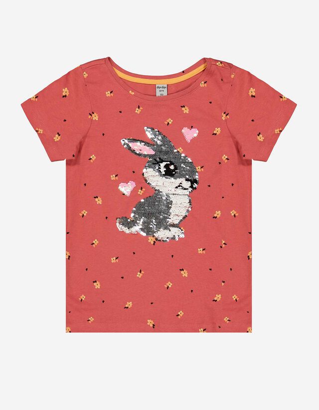 T-shirt - Paillettes doubleface - rosa
