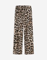Hose - Leopardenmuster - beige