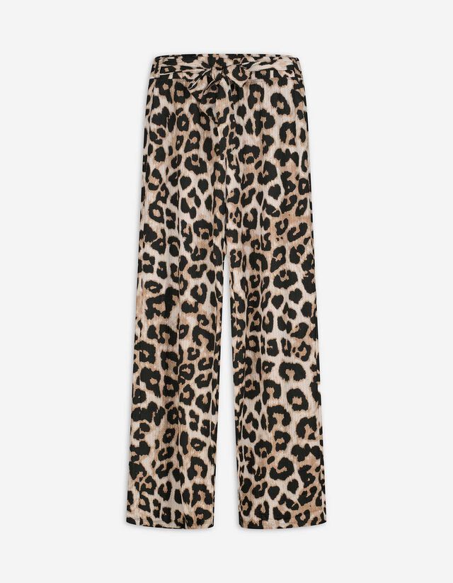 Hose - Leopardenmuster - beige