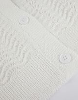 Kampsun - V-kaelus - valge