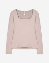 Maglia a manica lunga - Slim Fit - beige
