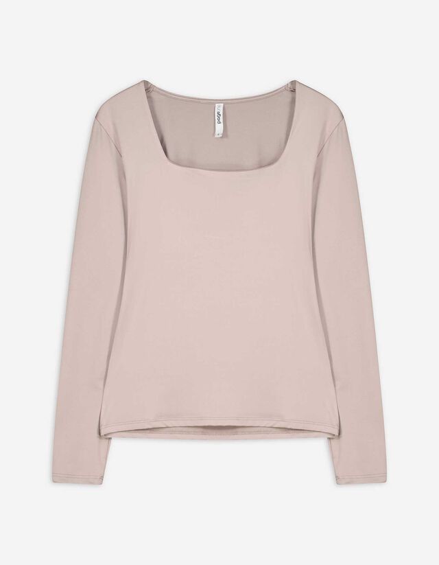 Maglia a manica lunga - Slim Fit - beige