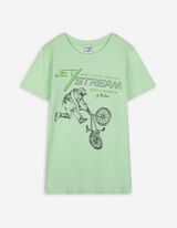 T-Shirt - Frontprint - hellgrün