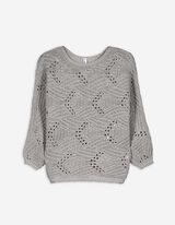 Maglione - Maniche a pipistrello - grigio