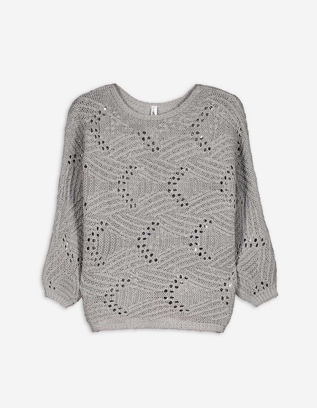 Maglione - Maniche a pipistrello - grigio