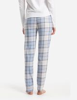 Pyžamové nohavice - Sťahovanie na šnúrku na spodnom okraji - biely