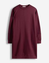 Kleid - Sweat - dunkelrot
