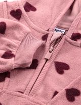Set aus Kapuzenpullover und Hose - Fleece - Rosa