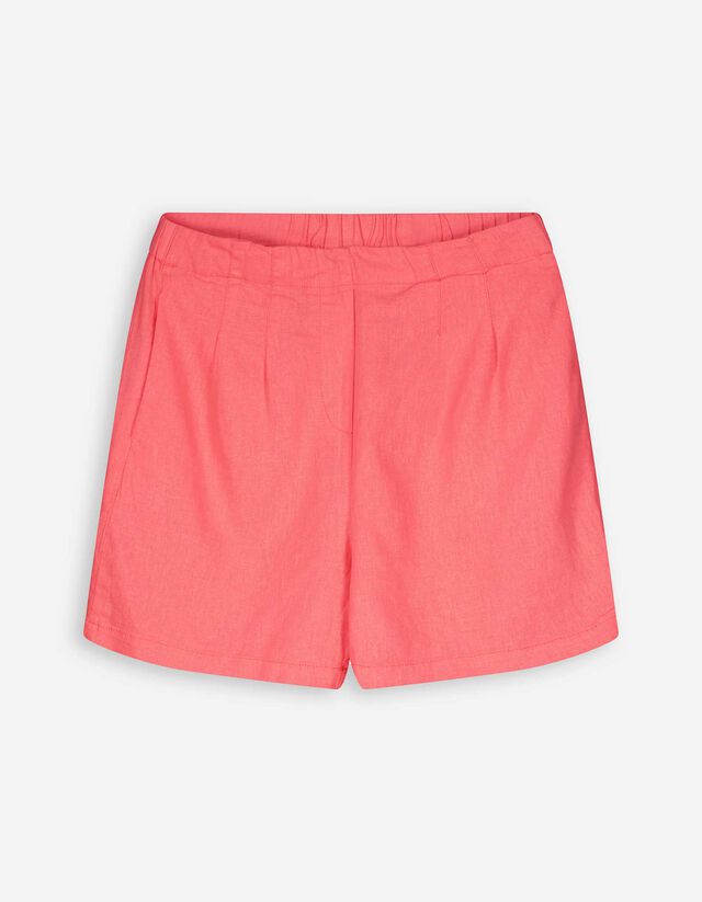 Pantaloncini - Misto lino - rosa fucsia